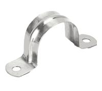 50/100 pezzi 16/20/25/32/40/50 mm in lega di alluminio con fibbia a forma di U, morsetto per tubo dell'acqua fisso, fibbia fissa, sella, 50 mm, 50 pezzi