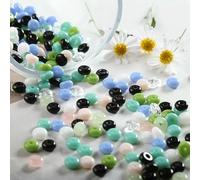 50/100 pezzi 3x6 mm nuove perline di vetro a forma di abaco distanziatori perline sciolte per gioielli fai da te creazione di braccialetti collane ciondoli accessori-03 Mix3-50 pezzi