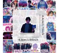 50/100 pezzi Adesivi graffiti KPOP Witch Hunt, Rumi Mira Zoey, stampa a colori HD fronte-retro, adesivi di collezione di anime coreani, adatti per biglietti di auguri natalizi e regali di compleanno T