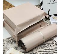50/100 pezzi Buste da corriere colore caffè, design grafico semplice, borse multiuso per imballaggio, adatte per scuola, ufficio, regali, imballaggio per corriere aziendale 15*23 cm,25*35+4,20*26+4,32