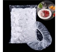 50/100 pezzi Copripiatti trasparenti e flessibili, pellicola alimentare inodore per cucina, anti-polvere, adatta per casa, ristorante e picnic - si adatta a varie dimensioni di piatti, essenziale per 