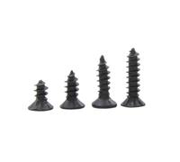 50-100 pezzi di micro viti autofilettanti a testa svasata con impronta a croce in acciaio al carbonio ossidato nero/nichelato M1-M4, per elettronica, M2.6x18mm(100 pezzi)