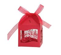 50/100 Pezzi di Note Musicali Tagliate al Laser Scatole di Caramelle Bomboniere Scatole Regalo con Nastro Decorazione per Feste di Compleanno di Nozze