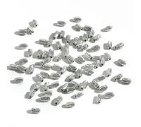 50/100 pezzi di perline cilindriche di dimensioni miste in lega di accessori e parti per gioielli placcati in argento antico, accessori per gioielli fai da te - 6x3,0 mm 100 pezzi