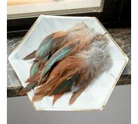 50/100 pezzi di piume di gallo di colore naturale da 12-18 cm/5-7 pollici, piume di gallo di fagiano per artigianato fai da te, creazione di accessori per gioielli - Grigio - 50 pezzi