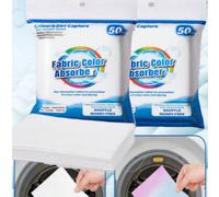 50/100 pezzi Fogli cattura colore per bucato - Agente anti-trasferimento colore e panno assorbente, Fogli anti-tintura per bucato, Fogli di assorbimento tintura per bucato per uso domestico, Da utiliz