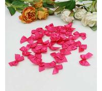 50/100 pezzi Mix noeud ruban fiocchi di nastro di raso 25 mm fiocco a mano piccoli fiocchi per artigianato decorazioni per feste di Natale accessori-M-25 colori 3-50 pezzi