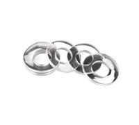 50/100 pezzi Rondella piatta in plastica morbida/dura in PVC Guarnizione isolante trasparente Anello distanziatore(M4x7x1 x100pcs)