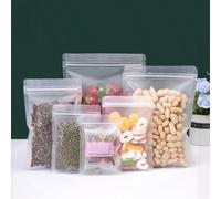 50/100 pezzi Sacchetti di plastica riutilizzabili a prova di umidità, spessore 0,18/0,2 mm, a doppio lato, per conservazione di cibo da festa, caramelle, snack, cancelleria, gioielli, accessori per ca