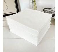 50/100 pezzi Salviette viso monouso, morbide e assorbenti, elementi essenziali per il bagno, mini asciugamani per il salone di bellezza (Bianco) 50 pezzi,100 pezziTessuto non tessuto
