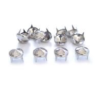 50/100 Punk Bassa Cone Rivetti In Pelle Craft Borsa Portafoglio 6.5mm 8mm 9mm