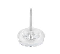 50/100 puntine a testa piatta, a forma di ingranaggio, per bacheca, foto, cucito, per tessuto, trapuntatura, trasparenti, da appendere alla parete, per bollettini per sughero per bacheca, con clip da