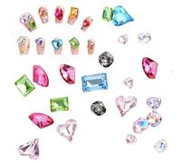 50/100 pz Mix Forma Unghie Strass Unghie Arte Fascino Unghie Decorazioni Arte Unghie Brillanti Un