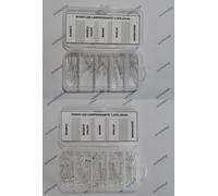 50 100 X diodo led lampeggiante in KIT BOX lente trasparente flashing LED diode AA]