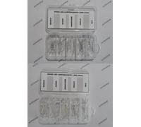 50 100 X diodo led lampeggiante in KIT BOX lente trasparente flashing LED diode AA]