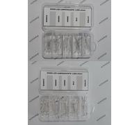50 100 X diodo led lampeggiante in KIT BOX lente trasparente flashing LED diode AA]