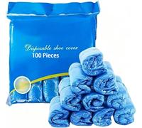50-1000 Paia di Copriscarpe (Blu), Copriscarpe di Sicurezza Impermeabili e Antiscivolo, Accessori per la Pulizia dei Pavimenti(100 Pieces)