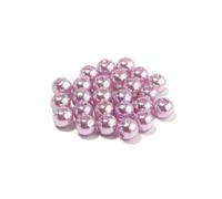 50-1000 pezzi/lotto 3/4/5/6/8/10/12 mm acriliche rotonde ABS perline di perle finte perline distanziatrici sciolte per la creazione di gioielli - viola chiaro - 3,0 m x 1000 pezzi