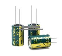 50-1000pcs 10V 16V 25V 35V 50V 400V High Frequency Low Aluminum Capacitor 100UF 220UF 330UF 470UF 680UF 1000UF 2200UF 3300UF NWPNLXEA(25V3300UF 200PCS)