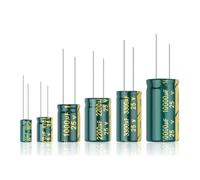 50-100Pcs Aluminum Electrolytic Capacitor High Frequency Low 25V 47UF 100UF 220UF 330UF 470UF 680UF 1000UF 2200UF ICXLPMC(25V1000UF-2 100Pcs)