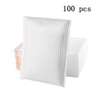 50/100pcs Bianco Poly Bolle Busta Borse Self-Sealing Mailing Imballaggio Nuovo