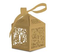 50-100pcs Lusso Festa Matrimonio Favore Scatola Taglio Laser Amore Cuore Dolce