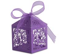 50-100pcs Lusso Festa Matrimonio Favore Scatola Taglio Laser Amore Cuore Dolce