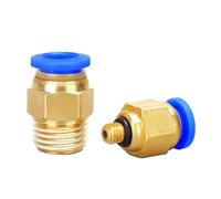 50/100pcs Pneumatic Air Connector Fitting PC 4mm 6mm 8mm 10mm 12mm Thread 1/8" 1/4" 3/8" 1/2 Hose Fittings Tubo Quick Connectors(PC8-03)