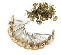 50/100pcs spazzole per ruote metalliche lavorazione del legno fai da te per smerigliatrice elettrica utensile rotante accessori stile Dremel spazzole per lucidatura