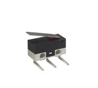 50-10PCS】Limit Switch C NO NC 3 Pins PCB Terminals SPDT 1A 125V Roller Arc lever Snap Action Push Mouse switch(BENT FOOT-4,50PCS)