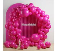 50/125 pezzi Set di ghirlanda ad arco di palloncini in lattice ispessito rosa pesca opaco e rosso rosa, palloncini di varie dimensioni 5/10/12/18 pollici adatti per San Valentino, Festa della Mamma, P