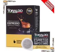150 Cialde Compostabili Caffè TORALDO Miscela Decaffeinato