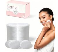 50/150/300 pezzi Dischetti detergenti rotondi, riutilizzabili, senza lanugine, dischetti struccanti, morbidi e ipoallergenici, adatti per viso, occhi, cura della pelle e rimozione del trucco Tessuto n