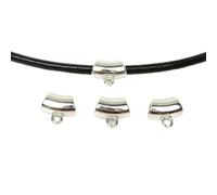 50/150 pz Pendenti E Ciondoli Bail Foro Grande Acrilico Bead Clip di Chiusura Del Pendente Catenacci Ganci Perline Del Distanziatore Per Gioielli FAI DA TE Che Fanno-14x13mm rodio-150 pz