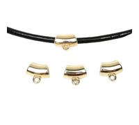 50/150 pz Pendenti E Ciondoli Bail Foro Grande Acrilico Bead Clip di Chiusura Del Pendente Catenacci Ganci Perline Del Distanziatore Per Gioielli FAI DA TE Che Fanno-14x13mm oro-50 pz