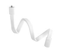 50 × 2 × 0,8 cm Supporto Telecamera Culla, Gomma Antiscivolo, Avvolgimento in Rame, Supporto per Baby Monitor, per Supporto Eufy, Adatto per Residenze Studentesche, Patii e Gazebo (Bianco)