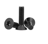 50/20/10/5 pz GB2673 Nero A2-70 304 In Acciaio Inox Testa Torx Vite A Testa Svasata Piatta Sei Lobo bullone M1.6 M2 M2.5 M3 M4 M5 M6 (Color : 16mm, Size : M3 (20pcs))