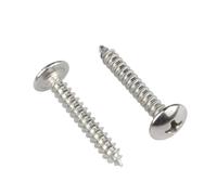 50//20/10 pezzi Vite autofilettante a testa quadra con intaglio a croce M3 M4 M5 M6 Vite for legno a testa quadra con ombrello a fungo in acciaio inossidabile(10mm,M5 x 20Pieces)