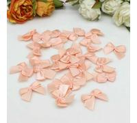 50-200 pezzi 2,5 * 2,5 cm fiocchi di nastro colorati piccole dimensioni fiocco di nastro di raso di poliestere fiore fai da te decorazione artigianale-M-25 colori 11-50 pezzi