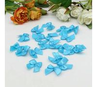 50-200 pezzi 2,5 * 2,5 cm fiocchi di nastro colorati piccole dimensioni fiocco di nastro di raso di poliestere fiore fai da te decorazione artigianale-M-25 colori 10-100 pezzi