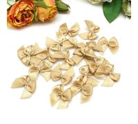 50-200 pezzi 2,5 * 2,5 cm fiocchi di nastro colorati piccole dimensioni fiocco di nastro di raso di poliestere fiore fai da te decorazione artigianale-M-25 colori 16-200 pezzi