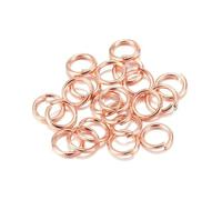 50-200 pezzi/lotto 3-20 mm Anelli di congiunzione Anelli divisi Connettori per gioielli fai da te Trovare accessori per la creazione Forniture all'ingrosso - Oro rosa - 20 mm x 50 pezzi