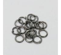 50-200 pezzi/lotto 3-20 mm Anelli di congiunzione aperti in oro rosa Anelli divisi Connettori per la creazione di gioielli fai da te Accessori fai da te - Nero pistola - 20 mm x 50 pezzi