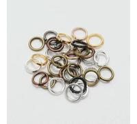 50-200 pezzi/lotto 3-20 mm Anelli di congiunzione aperti in oro rosa Anelli divisi Connettori per la creazione di gioielli fai da te Accessori fai da te - Multicolore - 7 mm x 200 pezzi