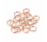 50-200 pezzi/lotto 3-20 mm Anelli di congiunzione aperti oro rosa anelli divisi connettori per fai da te creazione di gioielli risultati accessori fai da te-oro rosa-5 mm x 200 pezzi
