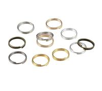 50-200 pezzi/lotto 4-20 mm anelli di congiunzione aperti doppi anelli divisi connettori per forniture per la creazione di gioielli fai da te-multicolore-8 mm x 200 pezzi