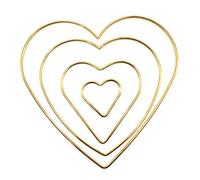 50-200mm Amore Cuore Starry Moon Forma Acchiappasogni Telaio Cerchio Anello Metallo Macrame Amore Cuore Stella Luna Hoop Decorazione