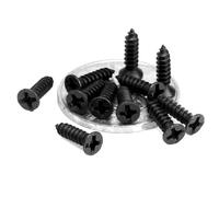 50/200pc M1 .2 .4 .7 M2 .3 .6 M3 .5 M4 Nero Mini Piccola Croce Testa Svasata Piatta Vite for legno autofilettante(4mm,100pcs M2.3)