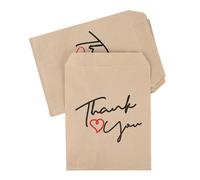 50/25pcs Vuoto Thank You Carta Imballaggio Borsa 18x13cm a Pois / Righe Motivo