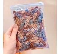 50/30/10 pezzi Fermagli per capelli BB a goccia d'acqua con stampa leopardata marrone, Durevoli & Non dannosi, Accessori per capelli dolci & carini - Adatti per ragazze e adolescenti, Perfetti per uso
